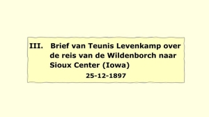 M Brief van Teunis Levenkamp